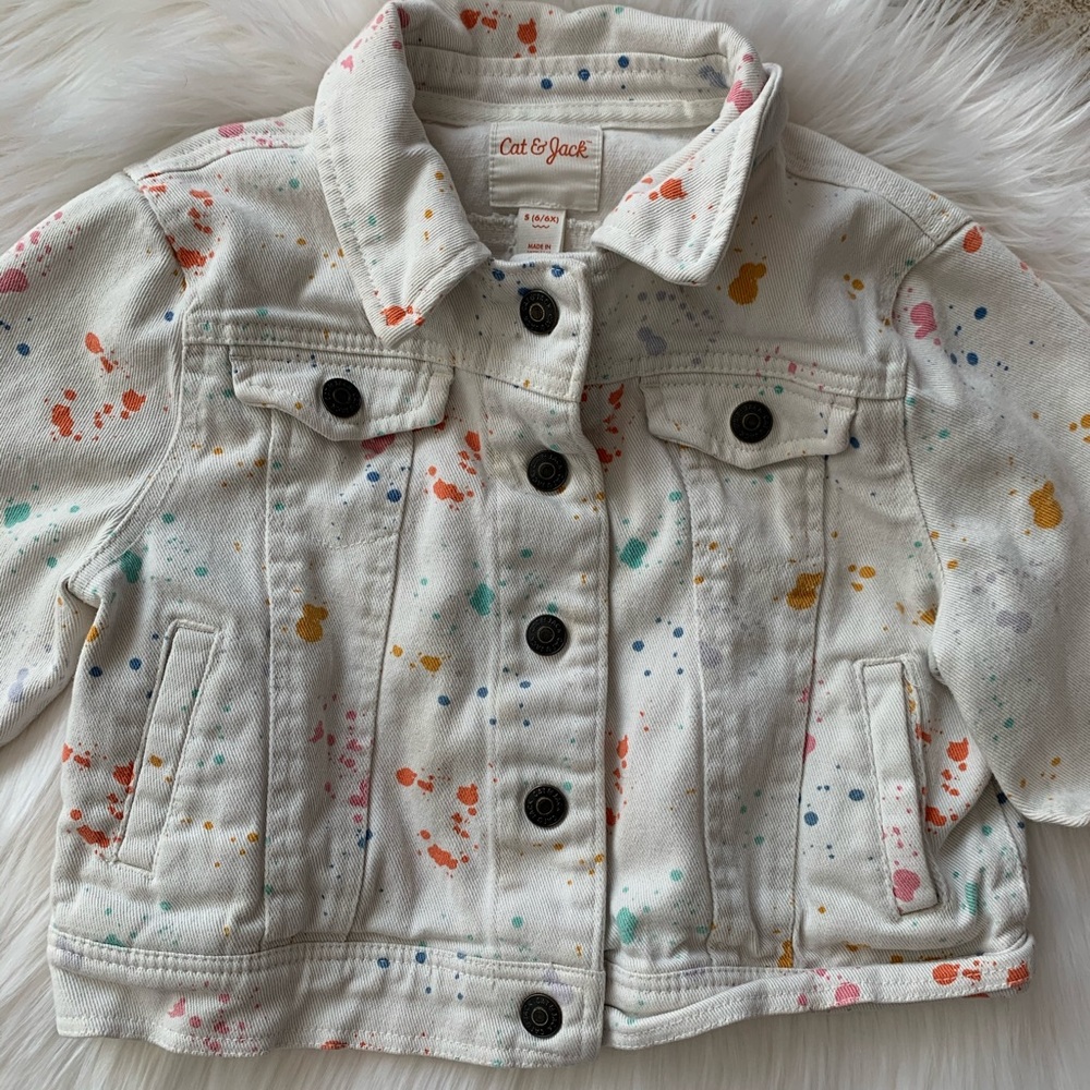 *Splash Colors Jean Jacket - Picture 2 of 2